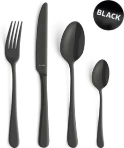 Amefa Vintage Bestekset - 24-delig - 6 Persoons - Zwart -Woonkeuken Winkel 1005x1200