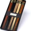 Merkloos Chopsticks - 5 Paar - Beukenhout - Sushi Giftset -Woonkeuken Winkel 1035x1200
