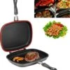 Herenthal Dubbele Grillpan - Ø 28 Cm - Koekenpan - Keramische Pan - Marmeren Coating Met Antiaanbaklaag - PFAS & PFOA Vrij - Pan - Grill - Vermindert Geur, Rook En Oliespatten - Zilver 1 Herenthal Dubbele Grillpan - Ø 28 Cm - Koekenpan - Keramische Pan - Marmeren Coating Met Antiaanbaklaag - PFAS & PFOA Vrij - Pan - Grill - Vermindert Geur, Rook En Oliespatten - Zilver -Woonkeuken Winkel 1099x1200