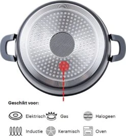 Cheffinger 28cm Lage Kookpot / Braadpan - CF-SC28 -Woonkeuken Winkel 1110x1200