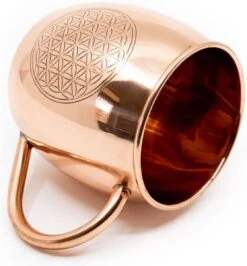 Koperen Beker Flower Of Life Geëtst (470 Ml) -Woonkeuken Winkel 1115x1200 4