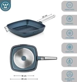 Westinghouse Performance Series - Grillpan Inductie 28cm - Luxe Grillpan - Blauw - Steakpan - Geschikt Voor Alle Warmtebronnen Inclusief Inductie En Ovenbestendig 14 Westinghouse Performance Series - Grillpan Inductie 28cm - Luxe Grillpan - Blauw - Steakpan - Geschikt Voor Alle Warmtebronnen Inclusief Inductie En Ovenbestendig -Woonkeuken Winkel 1120x1200 2