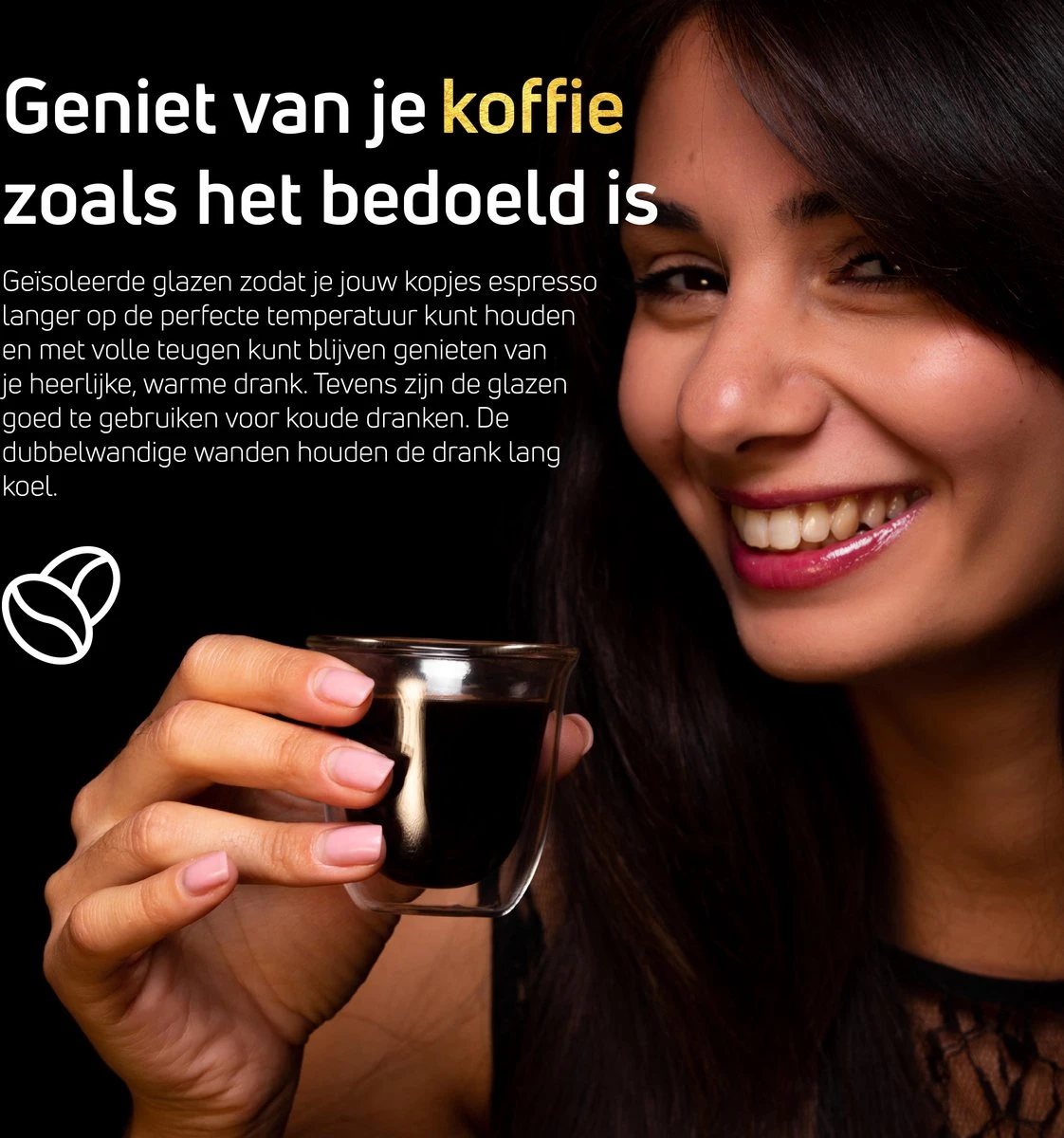 Dubbelwandige ESPRESSO Glazen Van Borosilicaat - Warme En Koude Dranken Kopjes - 70 ML - Set Van 4 6 Dubbelwandige ESPRESSO Glazen Van Borosilicaat - Warme En Koude Dranken Kopjes - 70 ML - Set Van 4 - Afbeelding 4