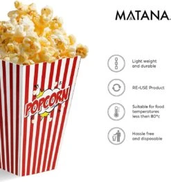 50 Duurzame Popcorn Bakjes (18x10cm) - Popcorn Zakjes Voor Filmavonden, Feestjes - Ook Geschickt Als Snoepbakje Of Feestzakje Voor Kinderen 18 50 Duurzame Popcorn Bakjes (18x10cm) - Popcorn Zakjes Voor Filmavonden, Feestjes - Ook Geschickt Als Snoepbakje Of Feestzakje Voor Kinderen -Woonkeuken Winkel 1127x1200 3