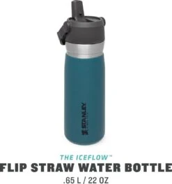 Stanley The IceFlow™ Flip Straw Water Bottle 0,65L - Thermosfles - Lagoon 17 Stanley The IceFlow™ Flip Straw Water Bottle 0,65L - Thermosfles - Lagoon -Woonkeuken Winkel 1129x1200