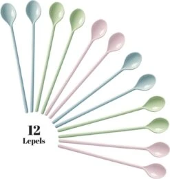 Gohh 12 Longdrink Lepels (18,5 Cm) Koffielepels Theelepels Vaatwasserbestendig Jamlepel Mosterdlepel