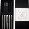 House Of Husk Chopsticks Set - Koreaanse Eetstokjes - Vaatwasserbestendig - RVS - 5 Paar - Duo Tone - Zwart Zilver -Woonkeuken Winkel 1147x1200
