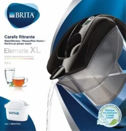 BRITA - Waterfilterkan Elemaris - Zwart - 3,5L - Inclusief 1 Maxtra+ Waterfilterpatroon -Woonkeuken Winkel 1156x1200 3