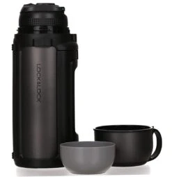 Lock&Lock Thermoskan - Isoleerkan - Thee En Koffie - Lekvrij - 1,5 Liter - RVS - Inklapbaar Handvat - Zwart -Woonkeuken Winkel 1161x1200 2