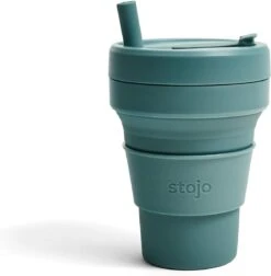 Stojo - Biggie Cup - 470 Ml - Herbruikbaar - Opvouwbaar - Groen -Woonkeuken Winkel 1174x1200 2