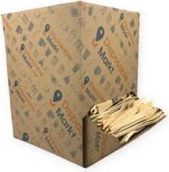 750 Stuks Houten Vork In Dispenser Box - Houten Bestek - Vorken - Bio Vorken - Hout In Dispenserdoos - Dispenser Doos Bestek - Karton Dispenser - Papier Dispenser Box Met Bestek - Cutlery - Biologisch Afbreekbaar - Milieuvriendelijk - FSC - Wegwerp -Woonkeuken Winkel 1179x1200 3