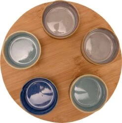 Cosy & Trendy Serveerplank Bamboe Dia 25 Cm Met 5x Luxe Hapjes/saus/tapas Schaaltjes -Woonkeuken Winkel 1191x1200 8