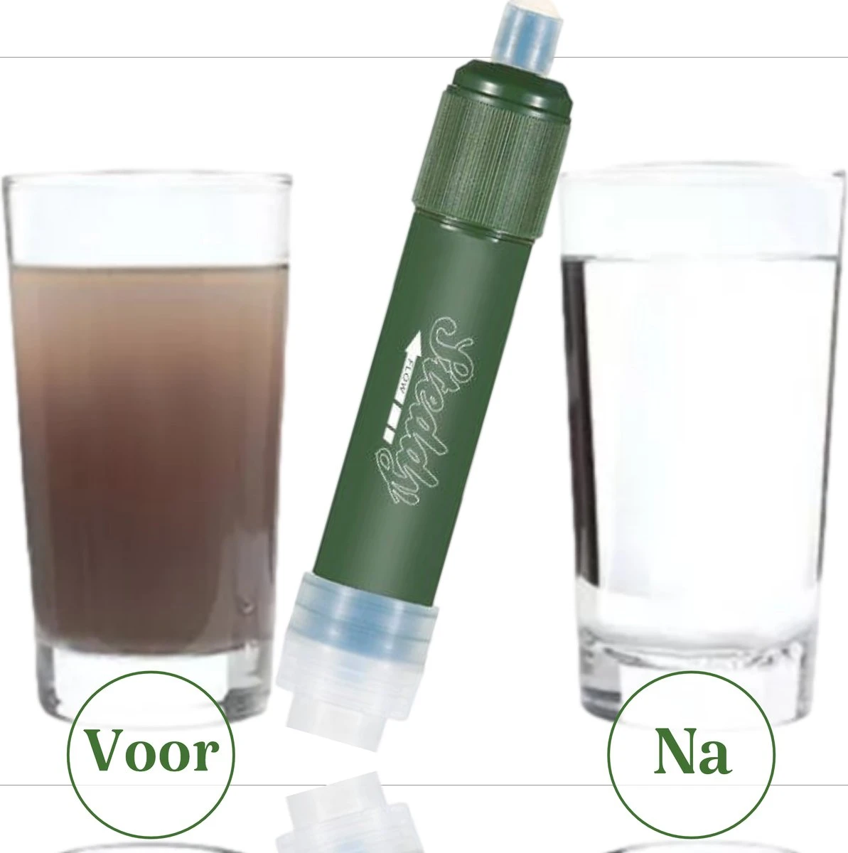Waterfilter Survival Steddy Pro - Zuiver Gratis Drinkwater - Waterfles Waterzuivering - Waterfilter Kraan - Outdoor - FILTER 4000 LITER! 3 Waterfilter Survival Steddy Pro - Zuiver Gratis Drinkwater - Waterfles Waterzuivering - Waterfilter Kraan - Outdoor - FILTER 4000 LITER!
