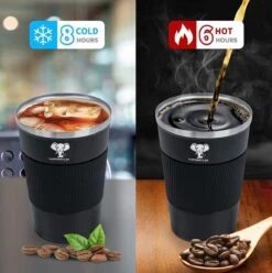 Elephant & Co Dubbelwandige Reisbeker - Koffie To Go - Duurzaam - Herbruikbaar - 380ml - -Woonkeuken Winkel 1195x1200 3