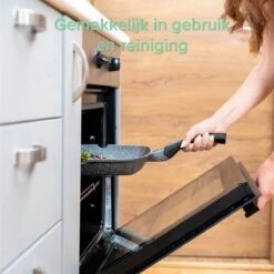 Coninx Grillpan 28CM - Steakpan - Afneembare Handgreep - PFAS-vrij - Grijs -Woonkeuken Winkel 1199x1200 5