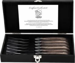 Laguiole Style De Vie Vorken Luxury Line - 6-delig - Olijfhout -Woonkeuken Winkel 1200x1007 1