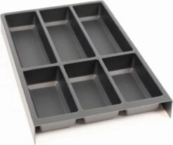 Culinorm Bestekbak - Besteklade - Incl. Antislipmat Met 1 Carbon Black Cassette - 53 Cm Breed X 47 Cm Diep -Woonkeuken Winkel 1200x1007