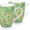 Pip Studio Jolie Groen - Set 2 Mokken - Flowers Large 350ml 2 Pip Studio Jolie Groen - Set 2 Mokken - Flowers Large 350ml -Woonkeuken Winkel 1200x1011 1