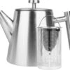 Castagnola Theepot Met Filter – Theekan – Theepot Dubbelwandig – Theepot Roestvrijstaal – Hoogwaardig RVS – 1 Liter – 5 Kopjes Thee – Zilver -Woonkeuken Winkel 1200x1034 5