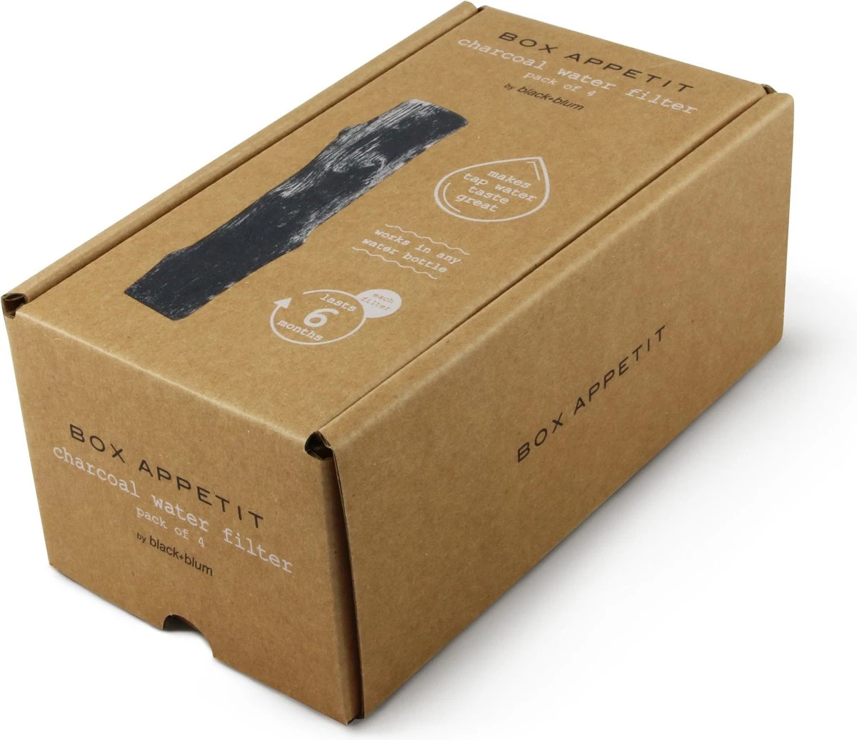 Black + Blum Binchotan Active Charcoal For Eau Good Water Bottles 4-pack 10 Black + Blum Binchotan Active Charcoal For Eau Good Water Bottles 4-pack - Afbeelding 8