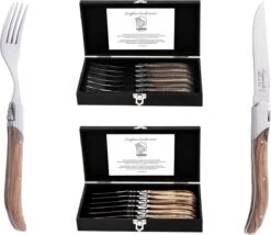 Laguiole Style De Vie Vorken Luxury Line - 6-delig - Olijfhout -Woonkeuken Winkel 1200x1040