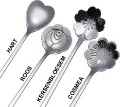 Fako Bijoux® - 8 Lange Lepels Bloem Motief - Latte Macchiato - Longdrink - Cocktail - Dessert - IJs - Koffie - Goud - 8 Stuks - Bewaarzakje -Woonkeuken Winkel 1200x1063 1