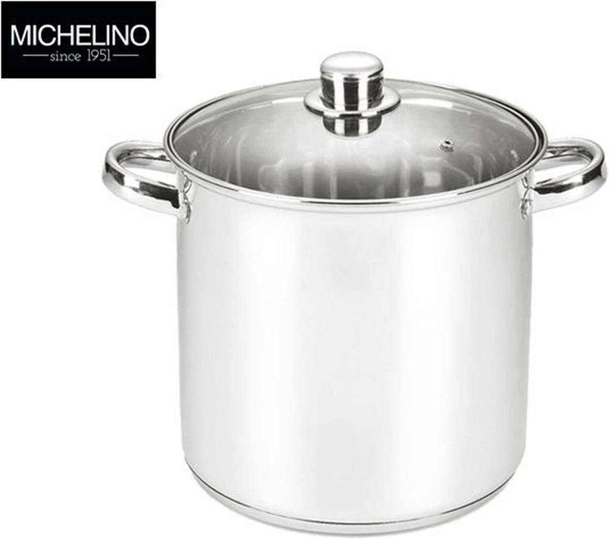 Michelino XXL Soeppan - 17 Liter - RVS - Vaatwasserbestendigd - Ø32 Cm 4 Michelino XXL Soeppan - 17 Liter - RVS - Vaatwasserbestendigd - Ø32 Cm - Afbeelding 2
