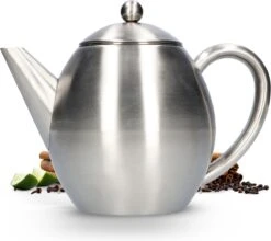Vaja Valerie - Theepot Met Filter - Dubbelwandig - RVS - 1.2L -Woonkeuken Winkel 1200x1068 2