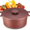 MOA Gietijzeren Braadpan - Inhoud 4,75 Liter - 26CM - Rond - Alle Warmtebronnen - Ook Voor Inductie - Gewicht 5,8 Kg - Bordeaux Rood - MC26BR 2 MOA Gietijzeren Braadpan - Inhoud 4,75 Liter - 26CM - Rond - Alle Warmtebronnen - Ook Voor Inductie - Gewicht 5,8 Kg - Bordeaux Rood - MC26BR -Woonkeuken Winkel 1200x1070 1