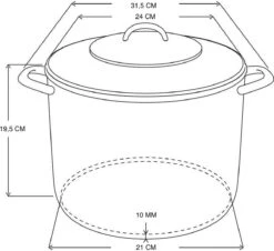 Michelino Soeppan - 6 Liter - RVS - Vaatwasserbestendigd - Ø22 Cm 6 Michelino Soeppan - 6 Liter - RVS - Vaatwasserbestendigd - Ø22 Cm -Woonkeuken Winkel 1200x1096 1