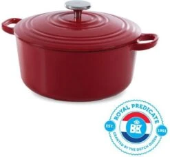 BK Bourgogne Braadpan Ø 24 Cm - Rood - Gietijzer - Inductie -Woonkeuken Winkel 1200x1106 1