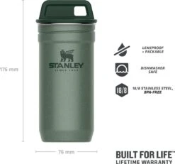 Stanley The Nesting Shot Glass Set - Hammertone Green -Woonkeuken Winkel 1200x1124 1