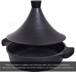Aluminium Tajine Agadir- Matt Black Geschikt Ook Voor Inductie 14 Aluminium Tajine Agadir- Matt Black Geschikt Ook Voor Inductie -Woonkeuken Winkel 1200x1131 3