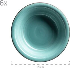 Mäser Bordenset Voor 6 Personen In Moderne Vintage Look, 12-delig Tafelservies, Handbeschilderd 9 Mäser Bordenset Voor 6 Personen In Moderne Vintage Look, 12-delig Tafelservies, Handbeschilderd -Woonkeuken Winkel 1200x1151 3