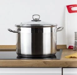 Haushalt Soeppan Met Glazen Deksel - 10 Liter- RVS -Woonkeuken Winkel 1200x1165 1