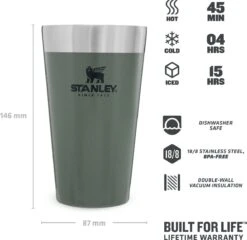 Stanley The Stacking Beer Pint 0,47l - Beker - Hammertone Green 31 Stanley The Stacking Beer Pint 0,47l - Beker - Hammertone Green -Woonkeuken Winkel 1200x1165 2