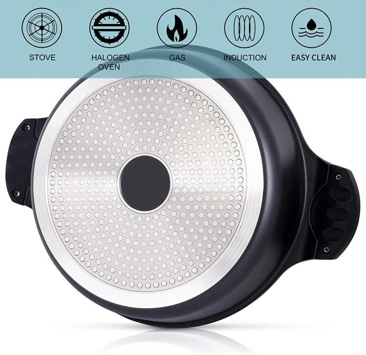 Aluminium Tajine Agadir- Matt Black Geschikt Ook Voor Inductie 4 Aluminium Tajine Agadir- Matt Black Geschikt Ook Voor Inductie - Afbeelding 2