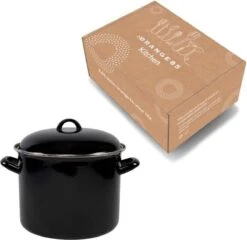 Orange85 Soeppan - Stamppot Pan - Inductie - Zwart - 8 Liter - Staal - Alle Warmtebronnen -Woonkeuken Winkel 1200x1168 1