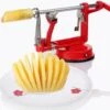 3-In-1 Appelmachine Rood - Appelboor, Appelschiller En Appelsnijder - Fruitsnijder - Groentesnijder - Klokhuis Verwijderaar - Fruitmachine - Keukenapparaat -Woonkeuken Winkel 1200x1171