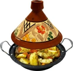 Tajine Aardewerk En Gegoten Aluminium Inductie| Handvaten| Geschikt Voor 4-8 Personen - Alle Warmtebronnen| Ø 30cm -Woonkeuken Winkel 1200x1172 3