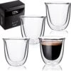Dubbelwandige ESPRESSO Glazen Van Borosilicaat - Warme En Koude Dranken Kopjes - 70 ML - Set Van 4 2 Dubbelwandige ESPRESSO Glazen Van Borosilicaat - Warme En Koude Dranken Kopjes - 70 ML - Set Van 4 -Woonkeuken Winkel 1200x1172 5