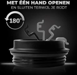 Volcan RVS Koffiebeker To Go Met Sleeve - Thermosbeker - Theebeker - Coffee - Zwart -Woonkeuken Winkel 1200x1173 3