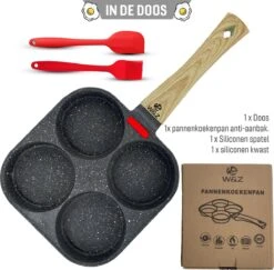W&Z® Pannenkoekenpan Inductie - Pancake Pan - Omeletpan - Omeletmaker -Eierpan- Anti Aanbak - 4 Vakjes 17 W&Z® Pannenkoekenpan Inductie - Pancake Pan - Omeletpan - Omeletmaker -Eierpan- Anti Aanbak - 4 Vakjes -Woonkeuken Winkel 1200x1179 1