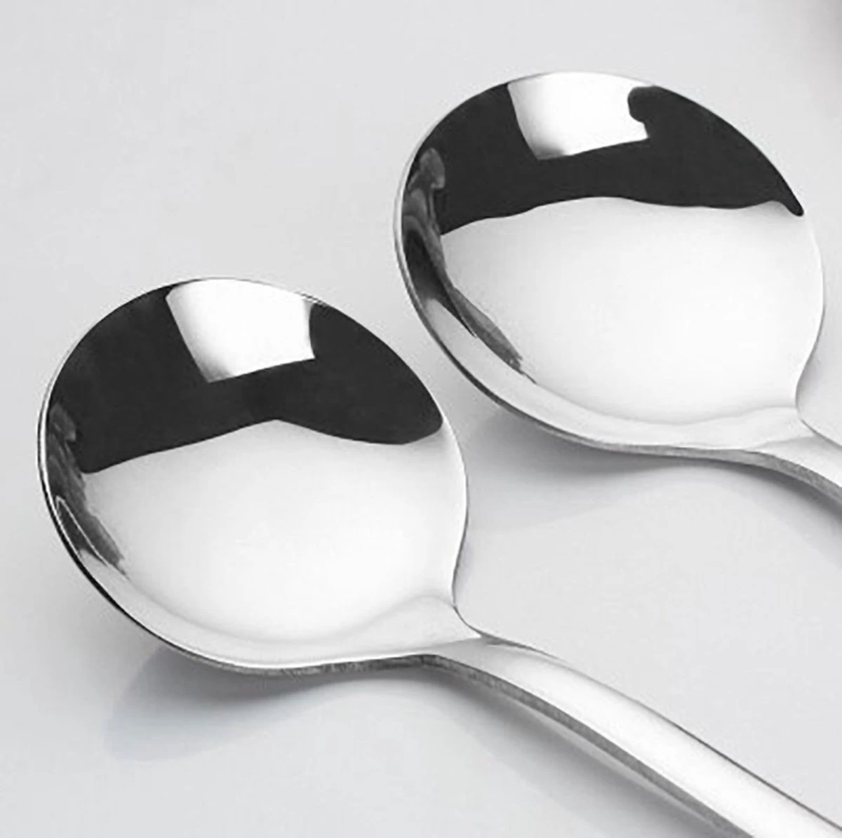 Merkloos Set Van 6 Lange Ronde Lepels - Latte Macchiato - Dessertlepels - 18,5cm - Sorbetlepels - IJslepels - Theelepels - Zilver 3 Merkloos Set Van 6 Lange Ronde Lepels - Latte Macchiato - Dessertlepels - 18,5cm - Sorbetlepels - IJslepels - Theelepels - Zilver