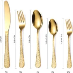 40-delige RVS Snakeskin Bestekset- Geschikt Voor8-personen -trendy Design-goud -Woonkeuken Winkel 1200x1196 1