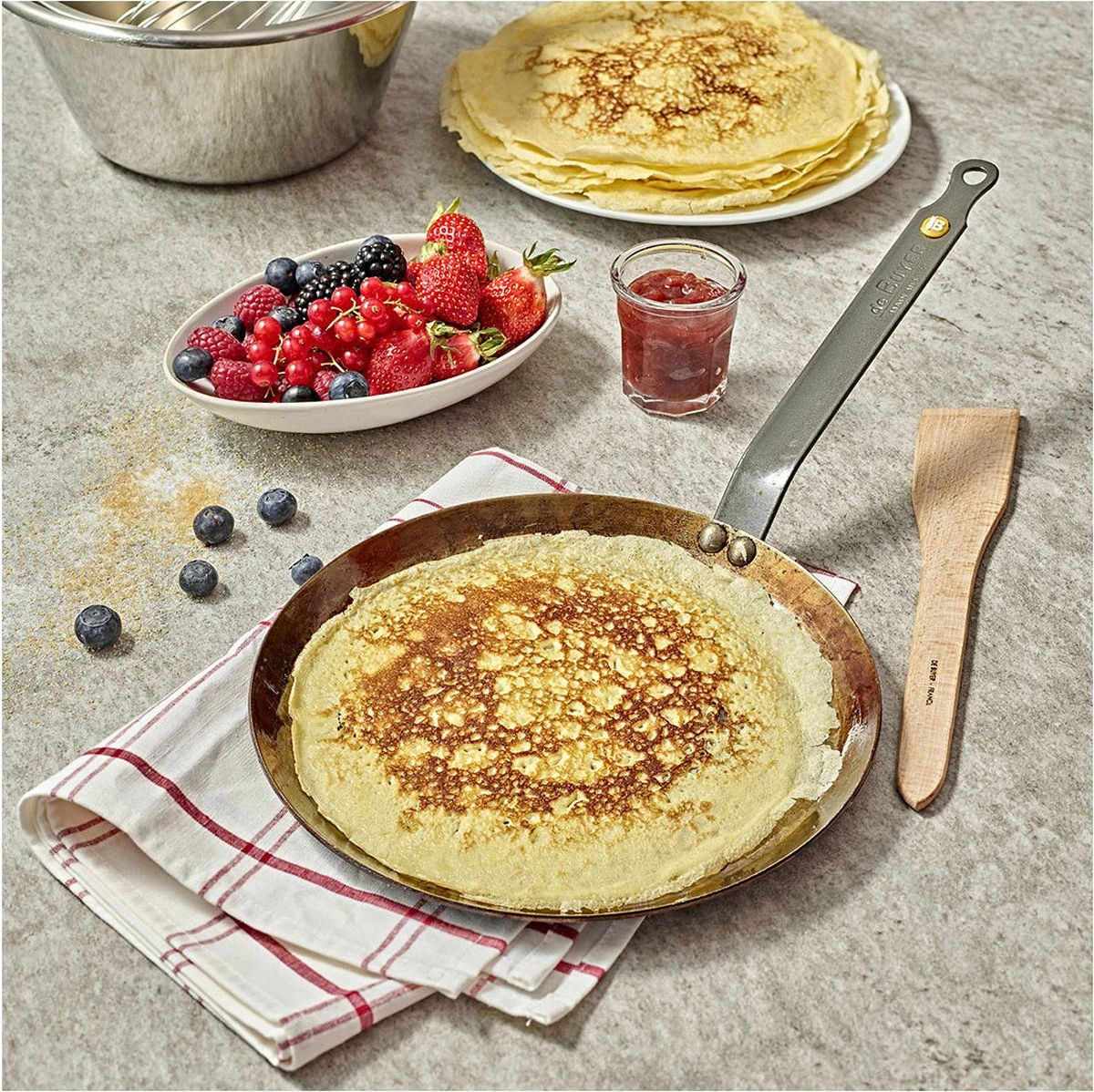 DeBuyer Mineral B Element Crêpe- En Pannenkoekenpan - Ø 30 Cm 8 DeBuyer Mineral B Element Crêpe- En Pannenkoekenpan - Ø 30 Cm - Afbeelding 6