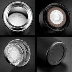 Thermosfles 500 Ml - Met Thee Filter - Mat Zwart -Woonkeuken Winkel 1200x1198 22