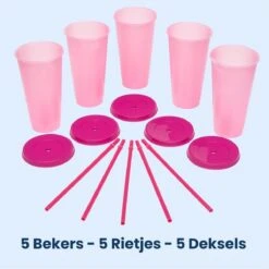 Herbruikbare Bekers Met Rietje En Deksel Van Plastic – Starbucks Design – Drinkbekers Met Rietje – Kleur Veranderende Beker – 5 Pack 19 Herbruikbare Bekers Met Rietje En Deksel Van Plastic – Starbucks Design – Drinkbekers Met Rietje – Kleur Veranderende Beker – 5 Pack -Woonkeuken Winkel 1200x1198 31