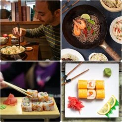 Merkloos 5 Stuks Handige Eetstokjes Houder - Sushi Servies - Herbruikbare Stokjes - Duurzaam - Chopstick Trainers Hulpstuk - Zwart Chopsticks Helper Kinderen -Woonkeuken Winkel 1200x1199 3