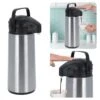 Cheqo® Thermos Pomp - 1.8L Roestvrij Staal - Isoleerkan Met Pomp - Thermoskan Met Pomp - Zwarte Dop & Handvat - Houdt 6 Uur Warm - 1800ml - Afmeting 17x14x36cm -Woonkeuken Winkel 1200x1200 1025